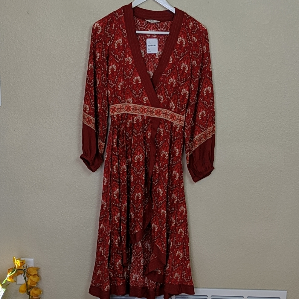 SPELL AND THE GYPSY Jewel Soiree Copper Midi Dress - Picture 6 of 8